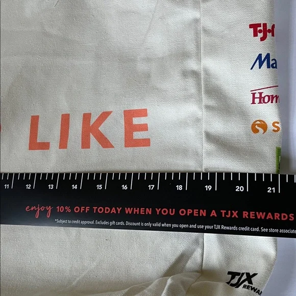 Large Canvas Tote Bag Shop Like A VIP NWOT - Picture 11 of 11